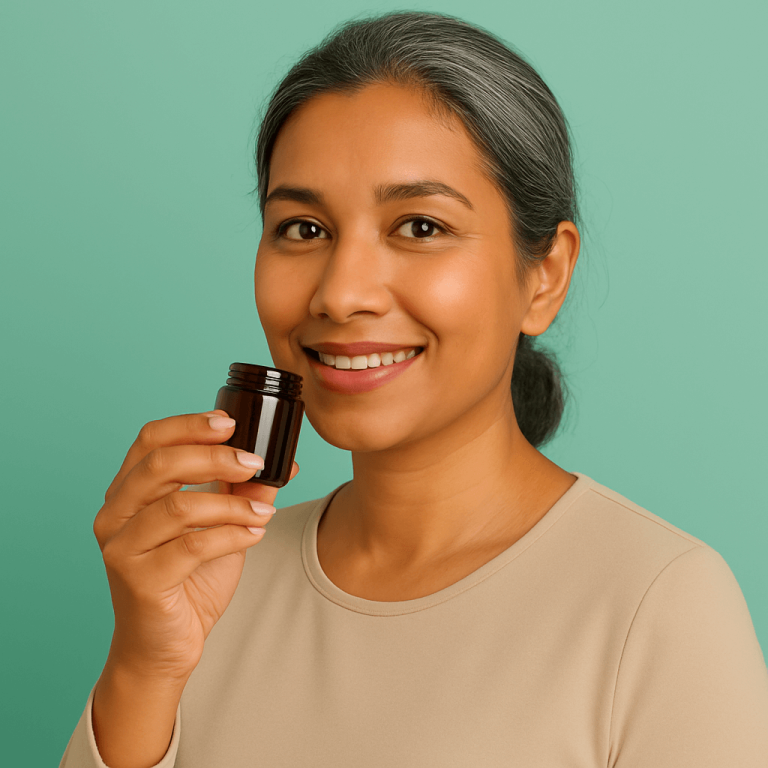 Person practising smell training after long-term smell loss, showing that it’s not too late to get your sense of smell back.